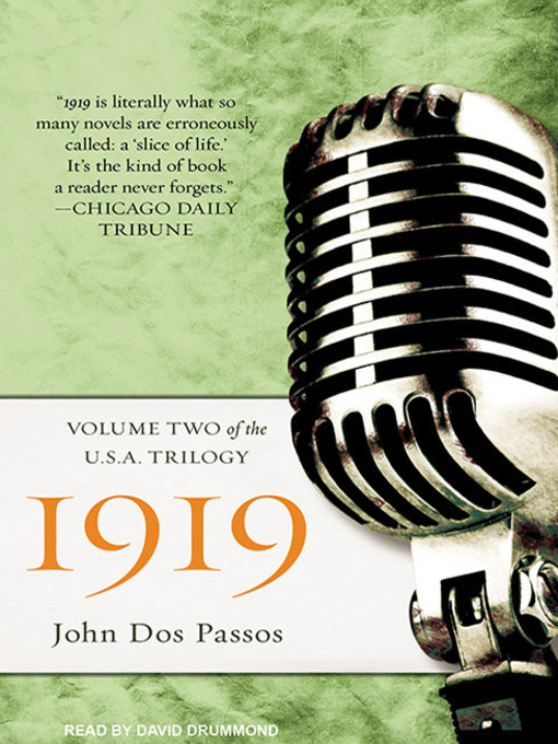Title details for 1919 by John Dos Passos - Wait list